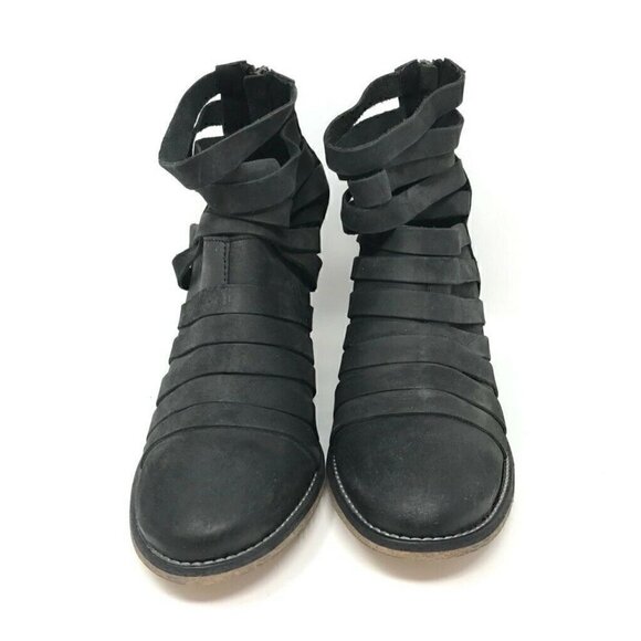 Free People Hybrid Ankle Boots Booties Black 8 - Picture 2 of 9